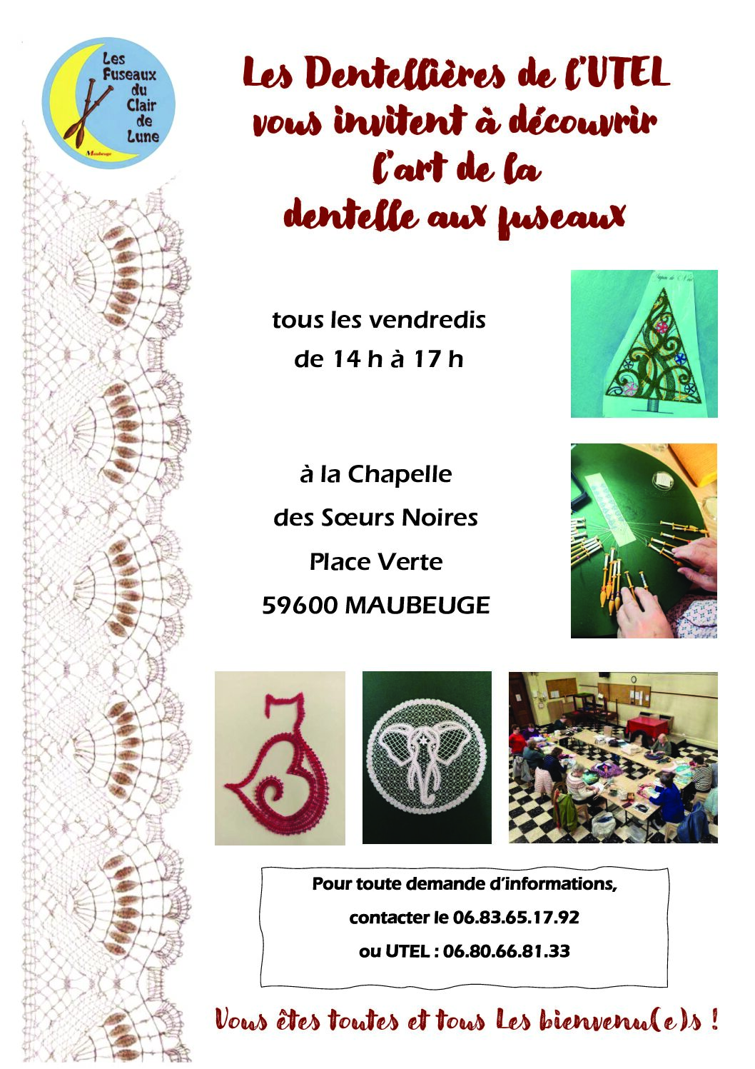 Les Dentellières de l’UTEL vous invitent à découvrir l’art de la dentelle aux fuseaux